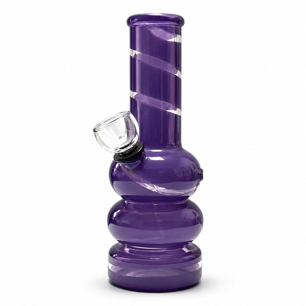 6" Coloured Glass Bubble Water Pipe