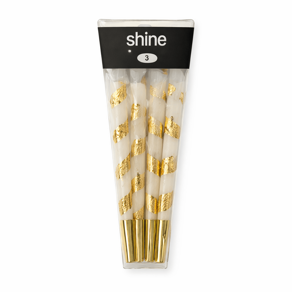 Shine Papers Pre-rolled Cone (Display Pack) Shine | White 8 King Size Cones - 12 Packs Shine | White 8 King Size Cones - 12 Packs
