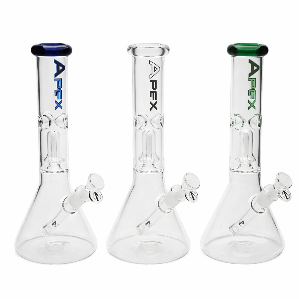 Apex 12" Single Dome Perc Beaker Glass Bong