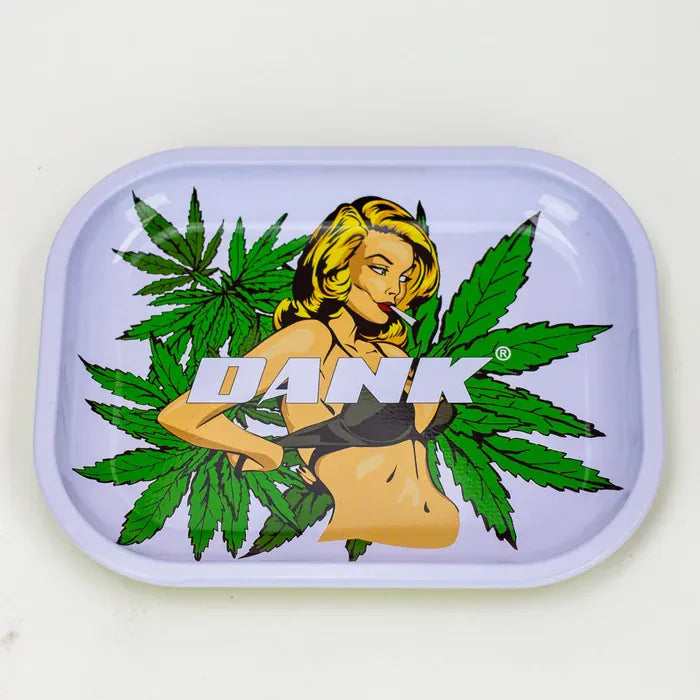 Smoking Cat Distribution Rolling Tray Small Novelty Metal Rolling Tray Novelty Rolling Tray - Small, Bold & Mess-Free