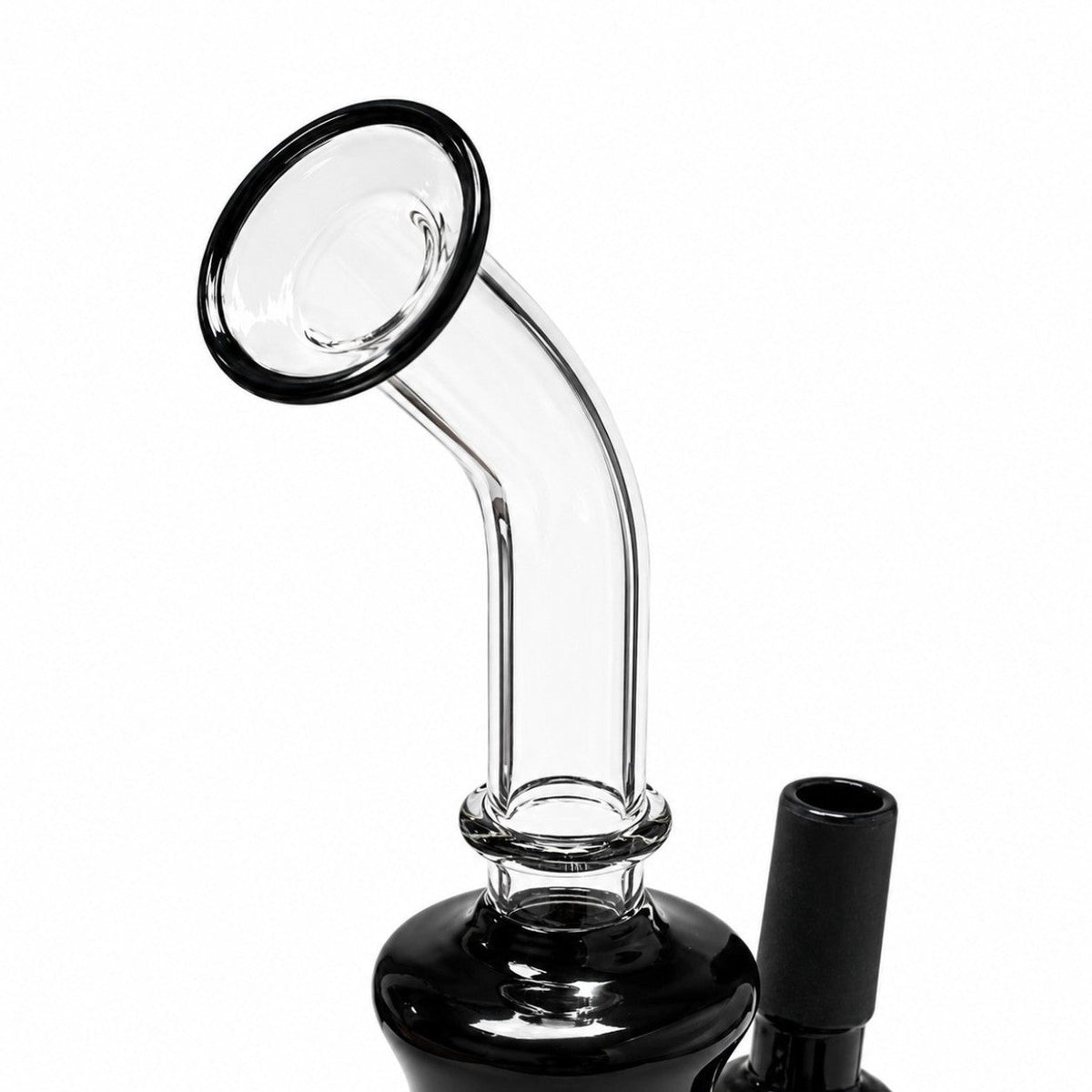 Pipe à dab en verre Circ Perc 8" avec touches de couleur