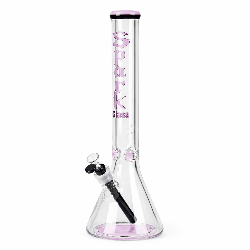 ONE Glass Bong SPARK 18" 9 mm Thick Base Straight Tube Glass Bong SPARK 18" 9 mm Thick Glass Bong | Canada