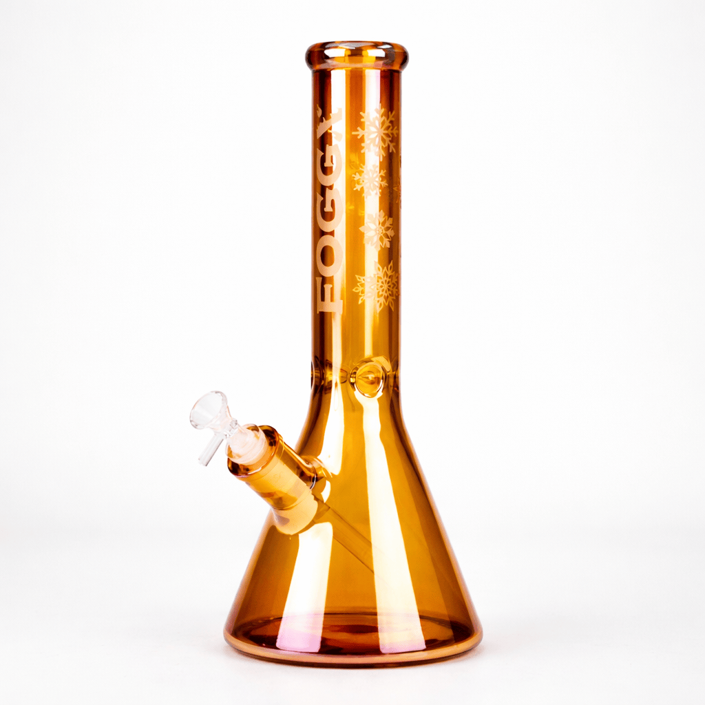 LEHIGH WHOLESALE Glass Bong FOGGX 14" Thick Glass Beaker Bong with Logo FOGGX 14" 7 mm Coloured Beaker Bong | Canada