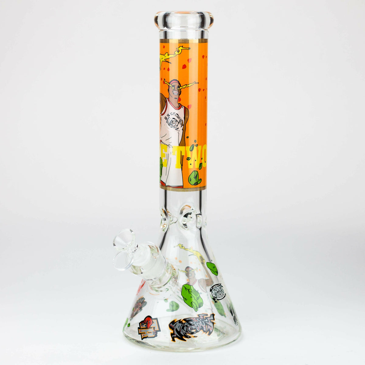 JJ Distribution Glass Bong 14" TO Champions 7mm glass water bong 14" TO Champions 7mm glass water bong