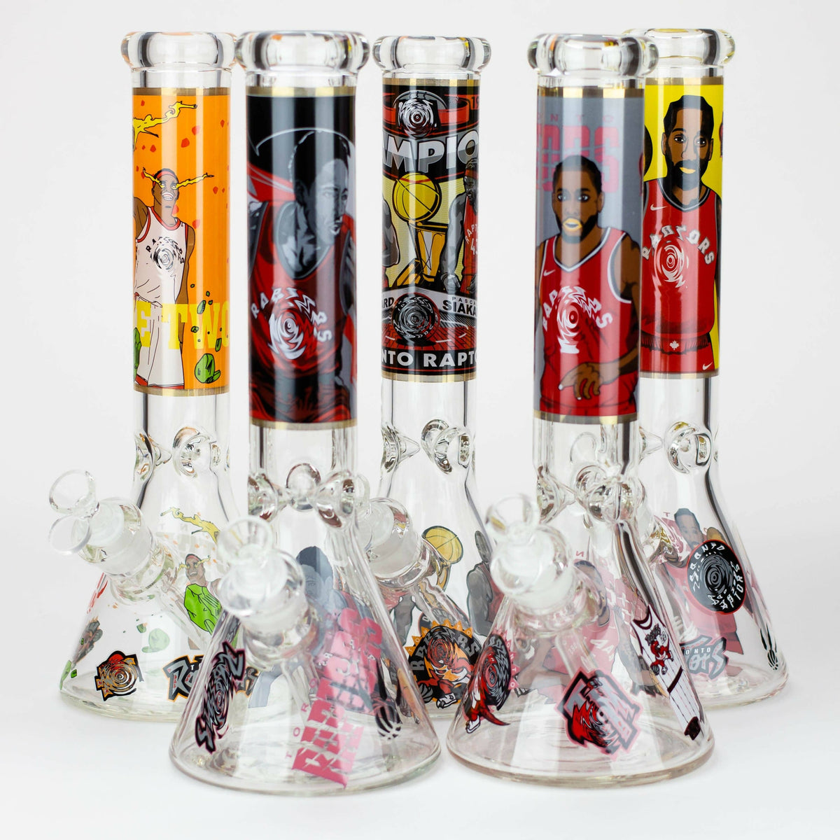 JJ Distribution Glass Bong 14" TO Champions 7mm glass water bong 14" TO Champions 7mm glass water bong