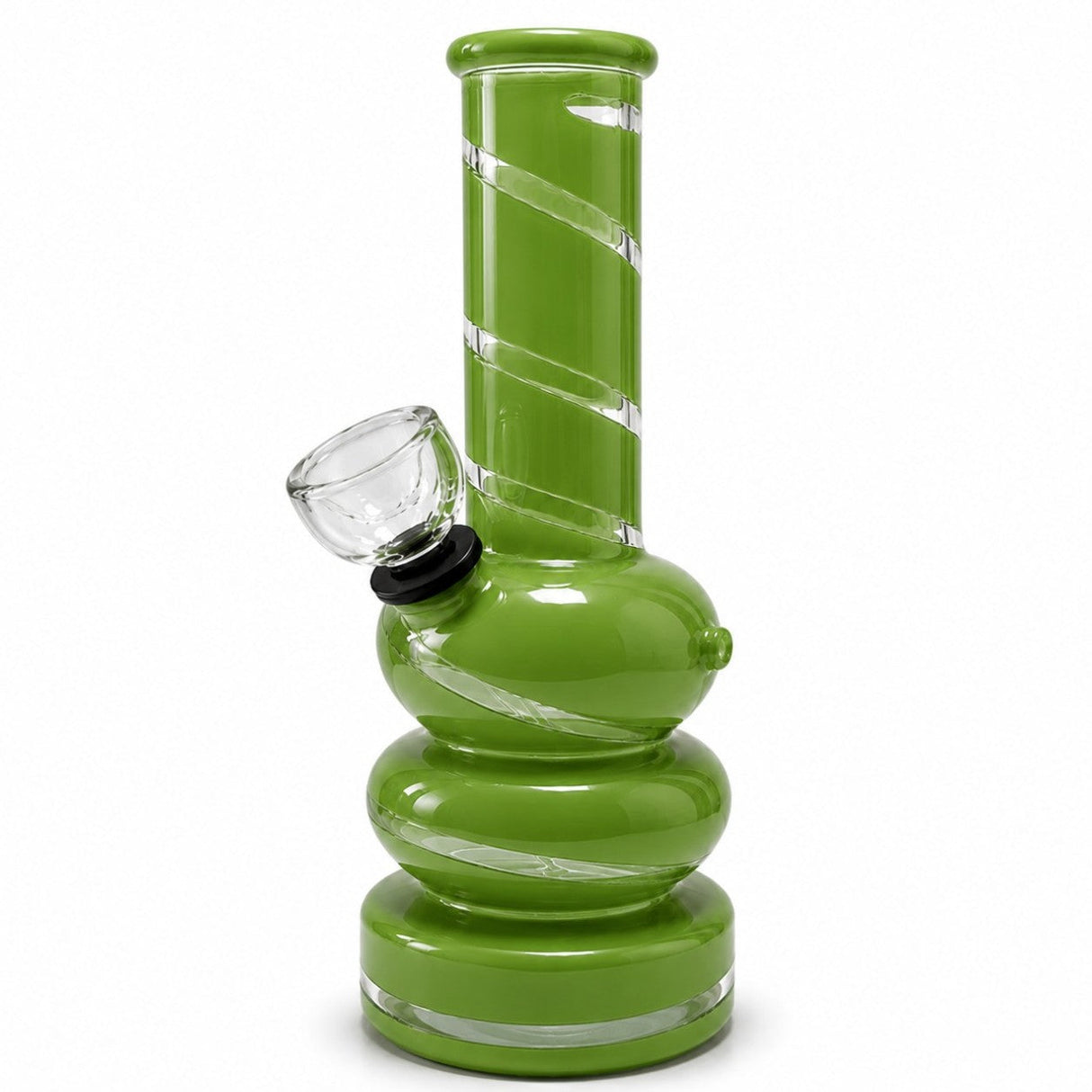 6" Coloured Glass Bubble Water Pipe