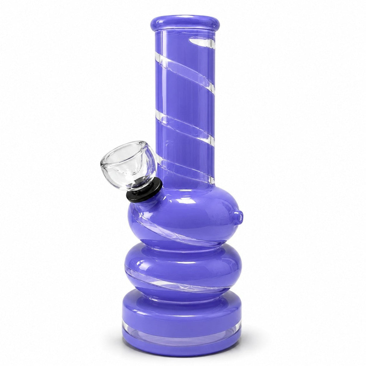 6" Coloured Glass Bubble Water Pipe