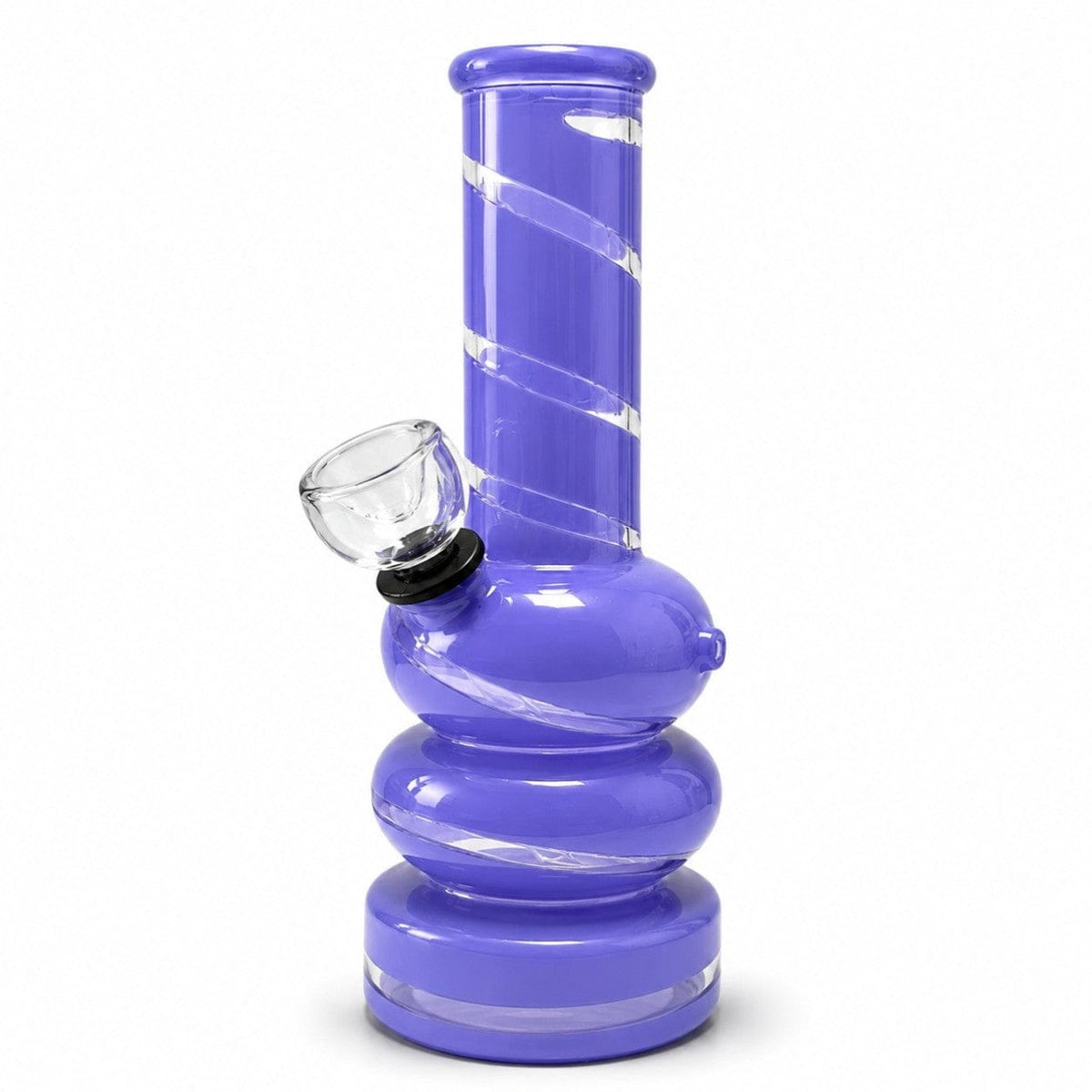 Super Supplys Inc Glass Bong 6" Coloured Glass Bubble Water Pipe 6" Coloured Glass Bubble Water Pipe