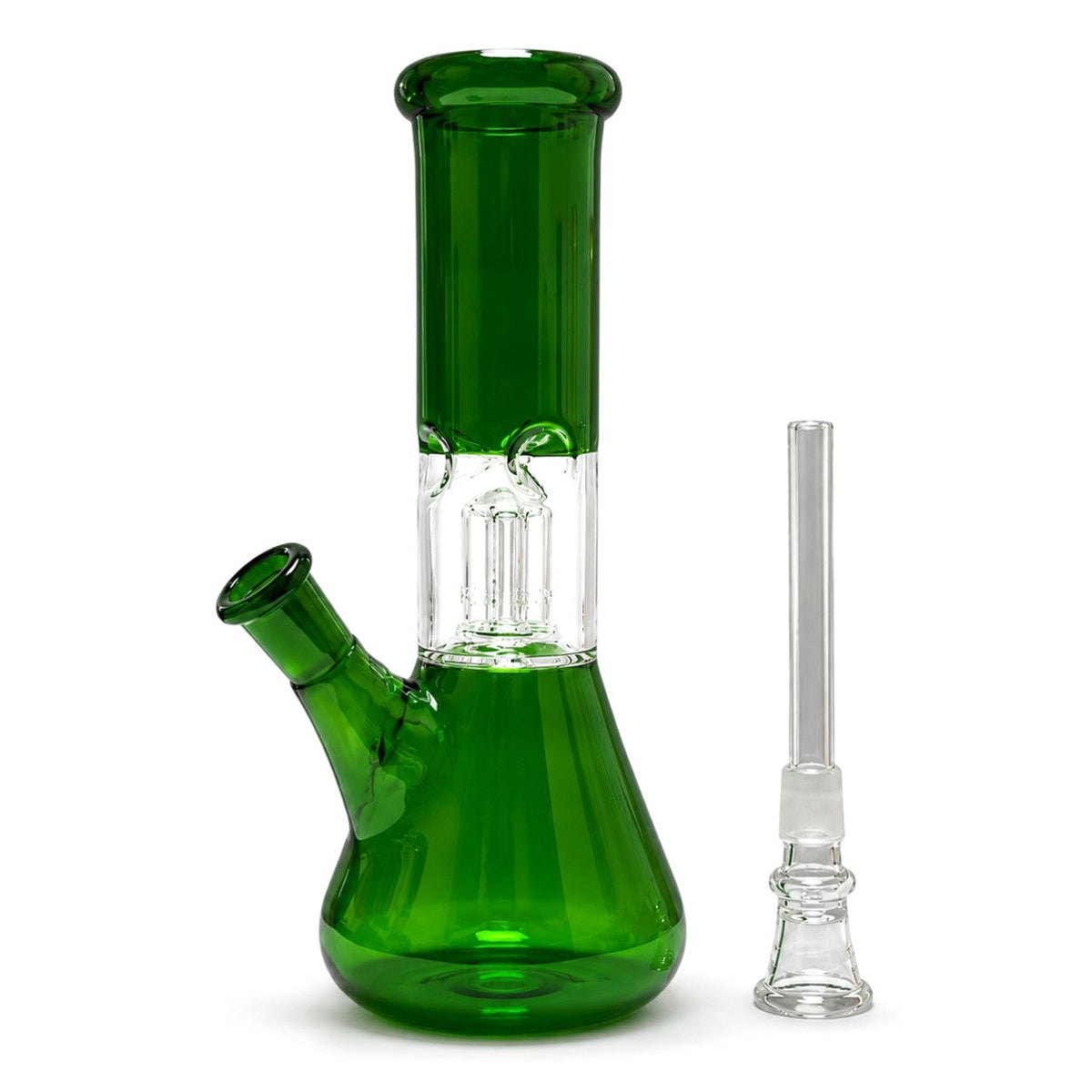 8" Color Rush Percolator Glass Bong