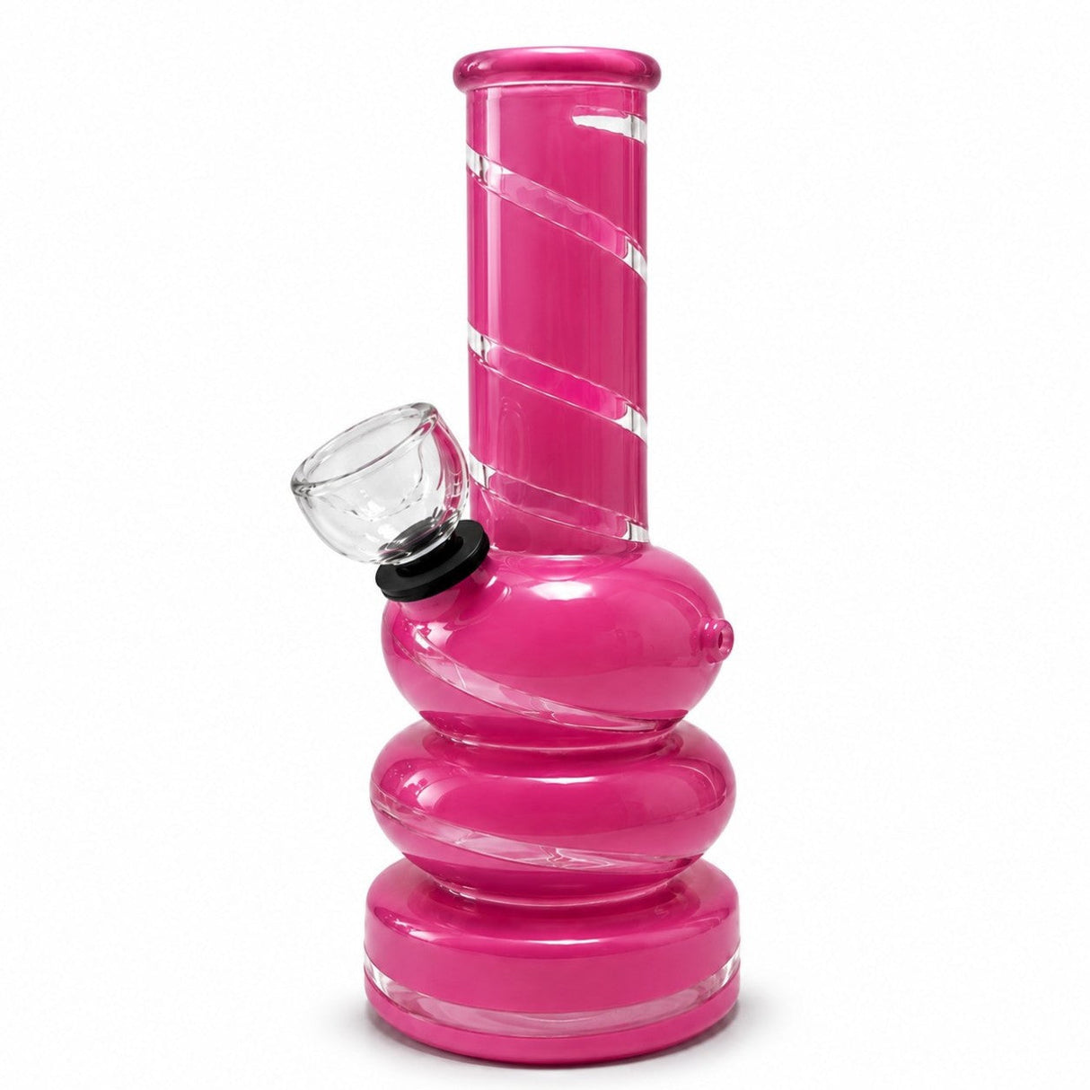 6" Coloured Glass Bubble Water Pipe