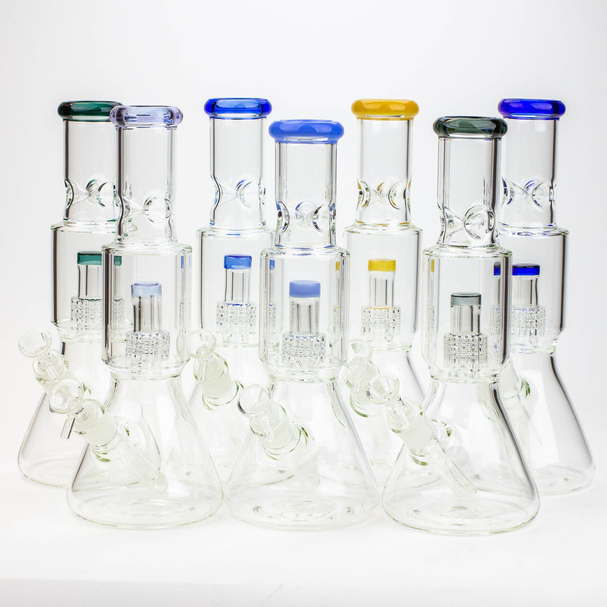 12" Showerhead Percolator Glass Bong with Ice Catcher