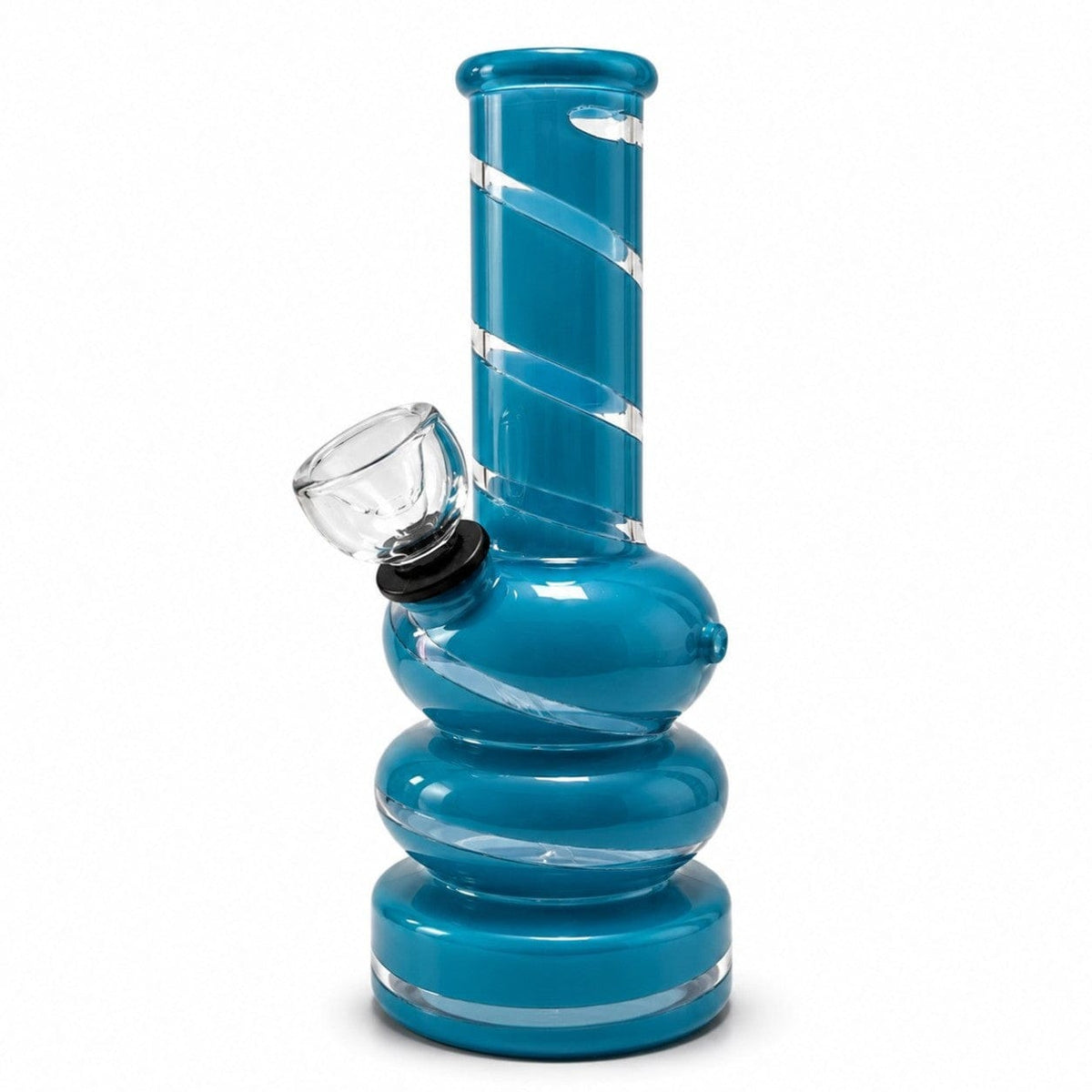 Super Supplys Inc Glass Bong 6" Coloured Glass Bubble Water Pipe 6" Coloured Glass Bubble Water Pipe