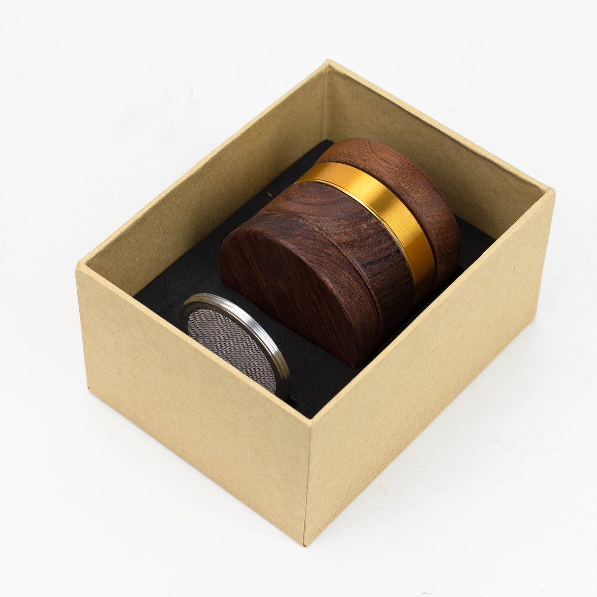 Genie 4 parts wooden cover grinder gift set