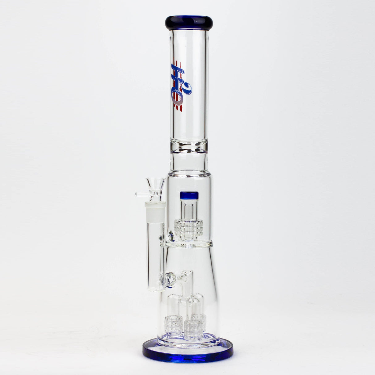 H2O 17.5" Stemless Triple Diffuser Bong