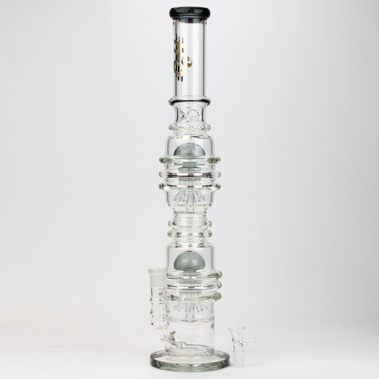 21" H2O Dual Percolator Glass Bong