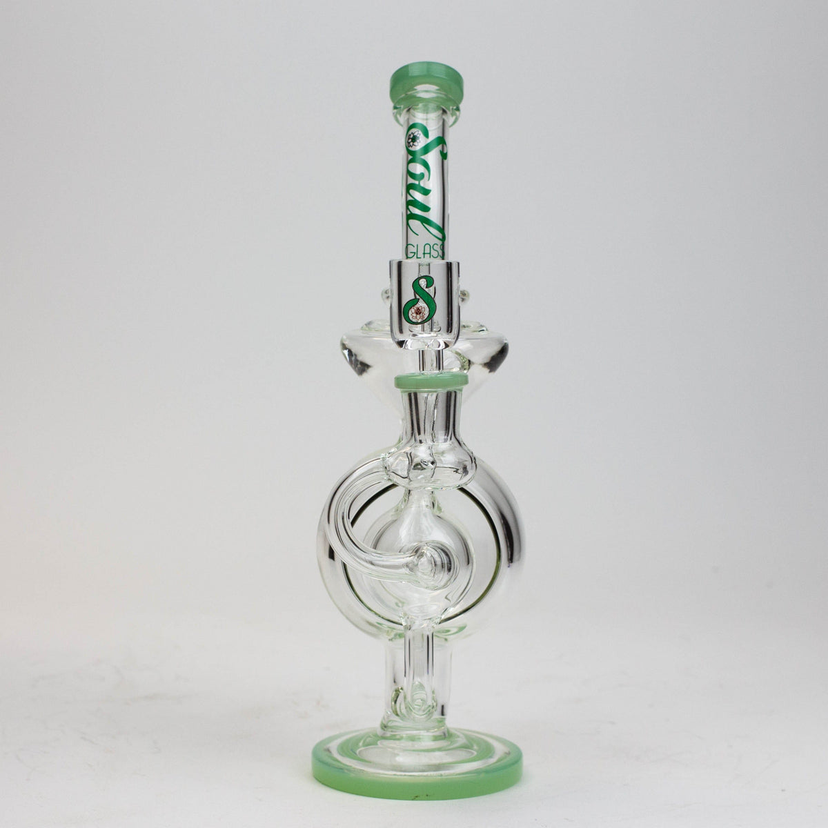 Canadian Distributor Glass Bong SOUL Glass 9" Recycler Bong & Dab Rig 9" Recycler Bong & Dab Rig | SOUL Glass Canada