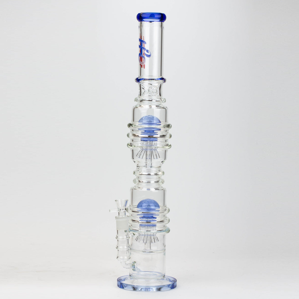 21" H2O Dual Percolator Glass Bong