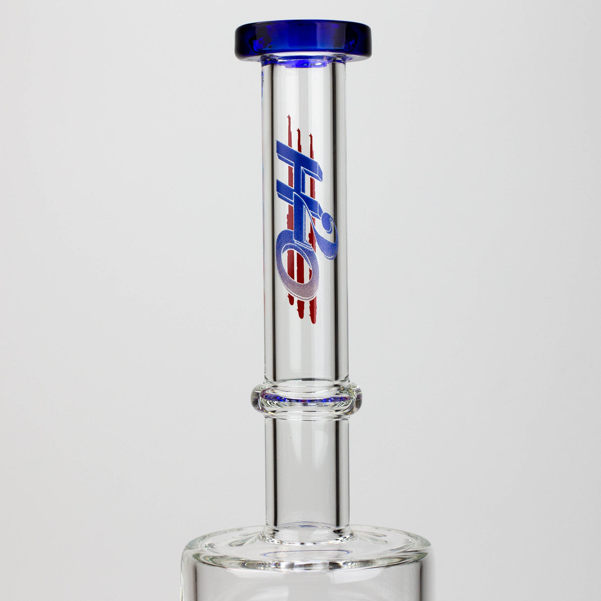 Pipe à eau en verre H2O 17" avec double diffuseur