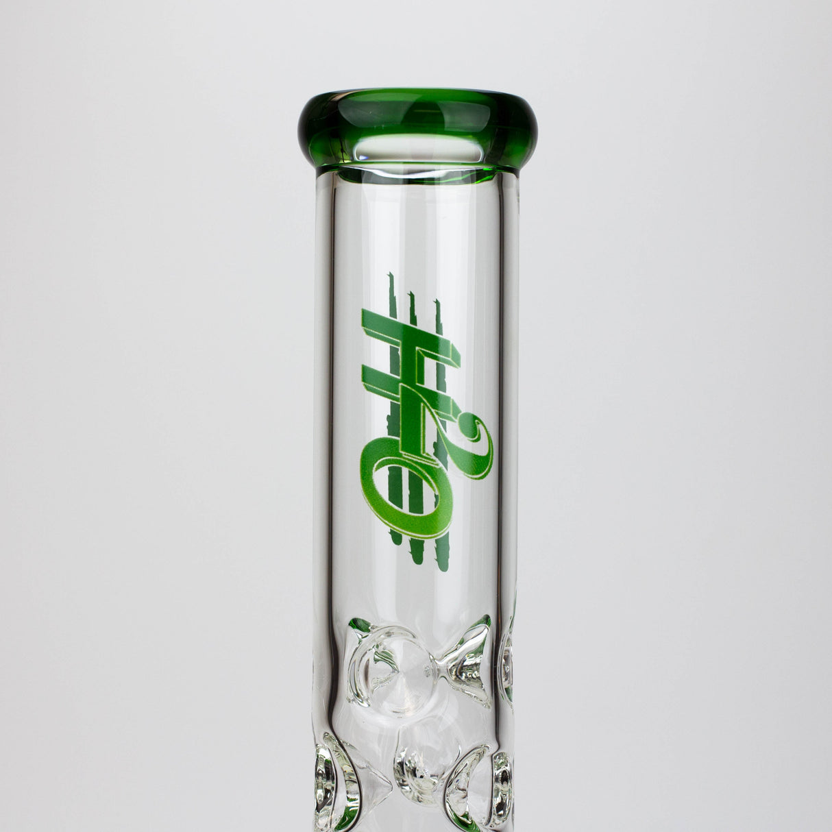 H2O 18" Triple Mini Showerhead Glass Bong