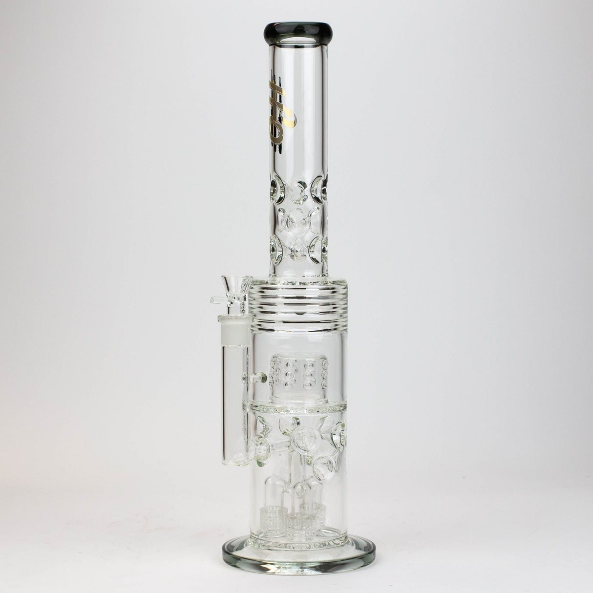 H2O 18" Triple Mini Showerhead Glass Bong