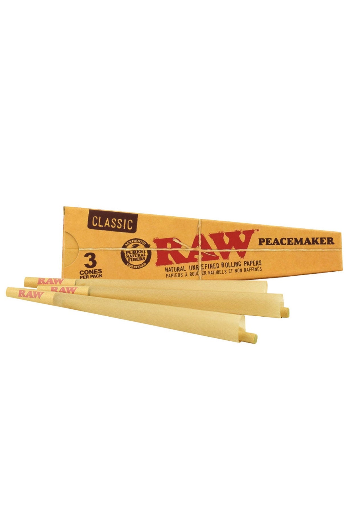 RAW CLASSIC PRE-ROLLED PEACEMAKER CONES - 16 packs