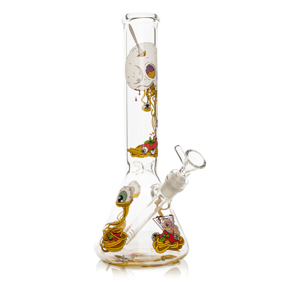Red Eye Glass® | 12" Spaghetti Skull Beaker (REG197)