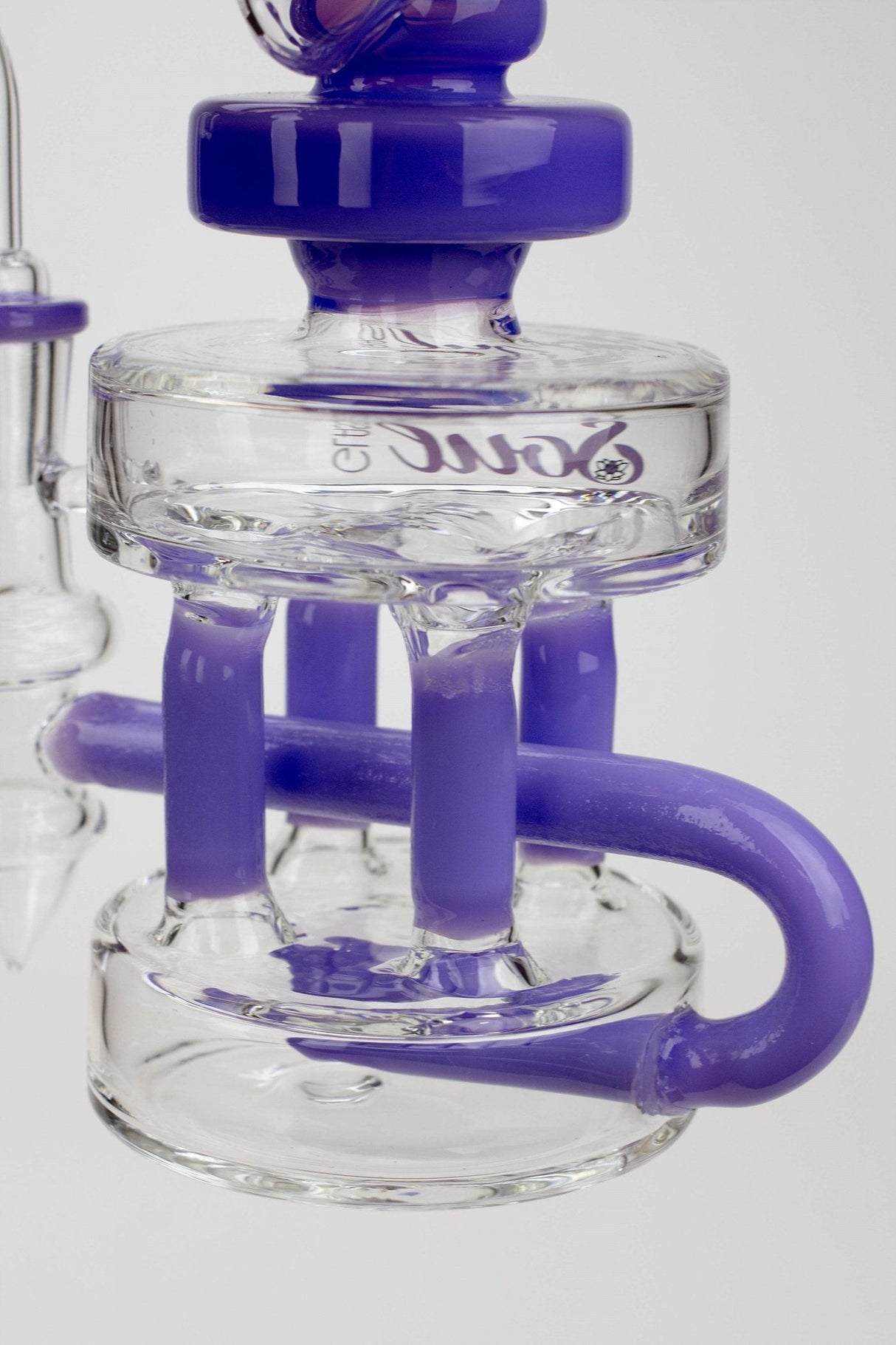 SOUL Glass 7" Double Deck Recycler Bong – 2-in-1 Dab Rig & Flower Bong