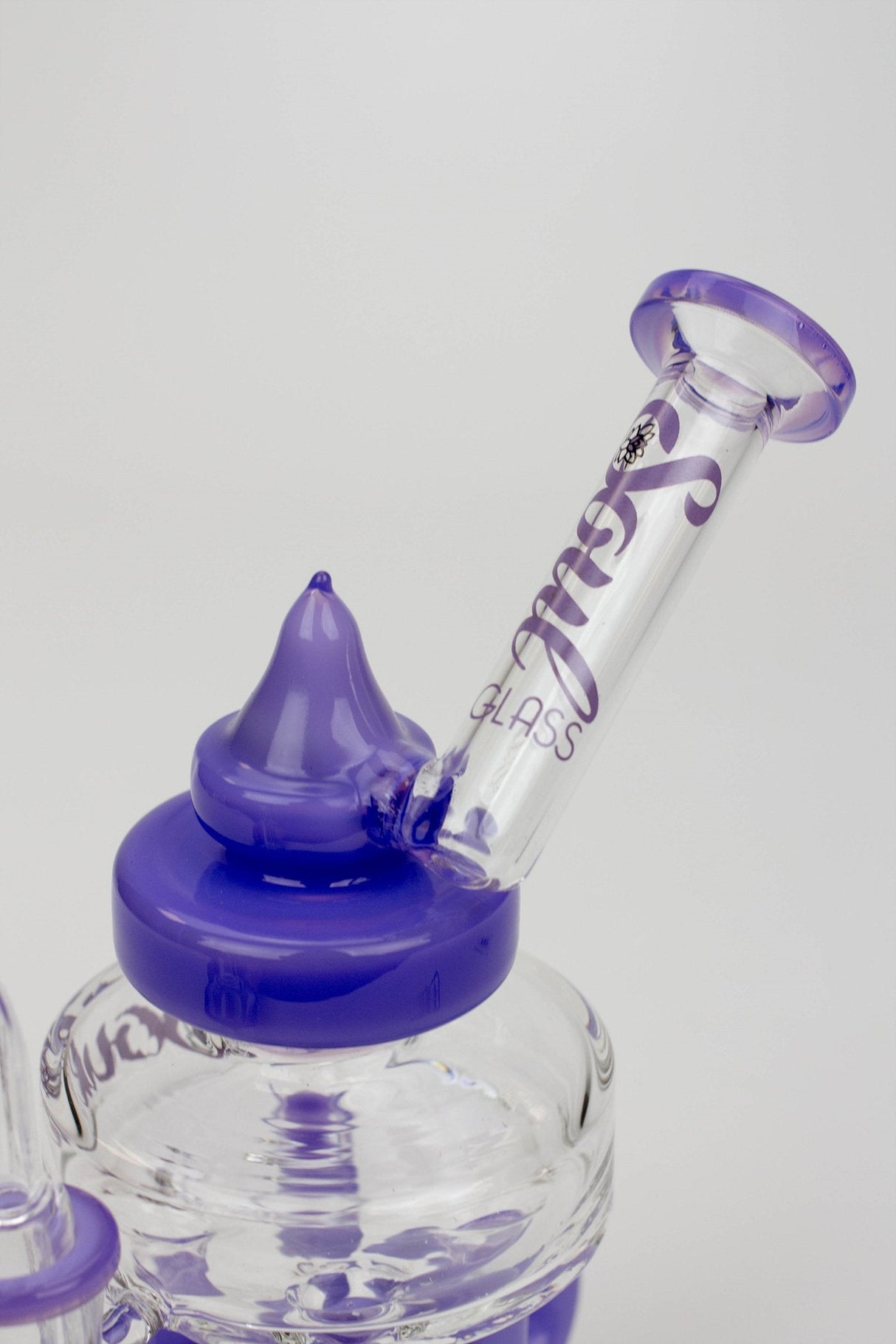 SOUL Glass 7" Double Deck Recycler Bong – 2-in-1 Dab Rig & Flower Bong