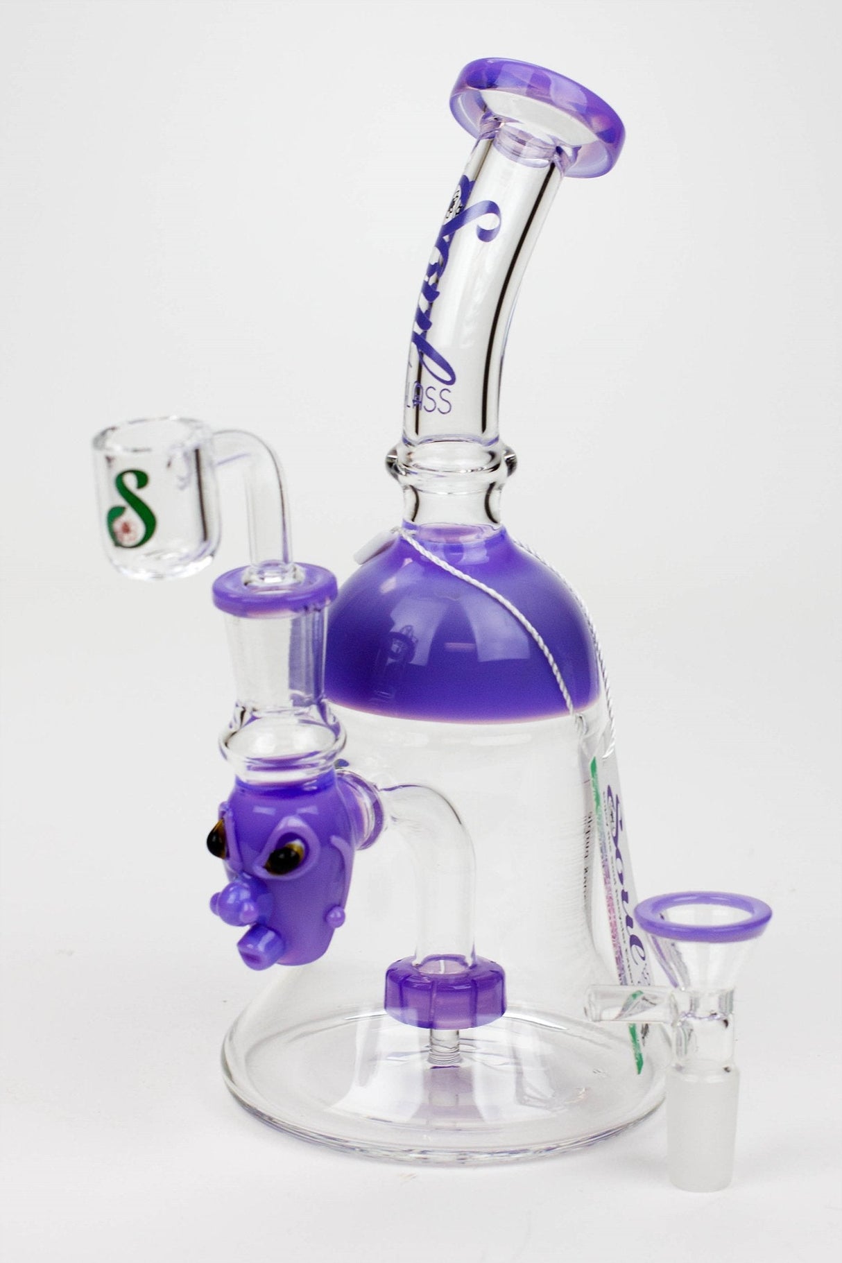 8.5" SOUL Glass 2-in-1 show head diffuser bong