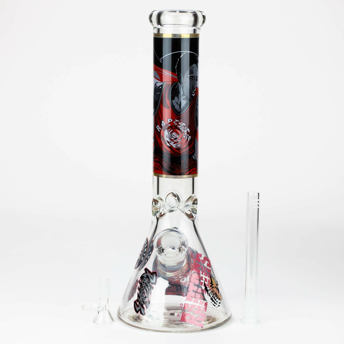 JJ Distribution Glass Bong 14" TO Champions 7mm glass water bong 14" TO Champions 7mm glass water bong