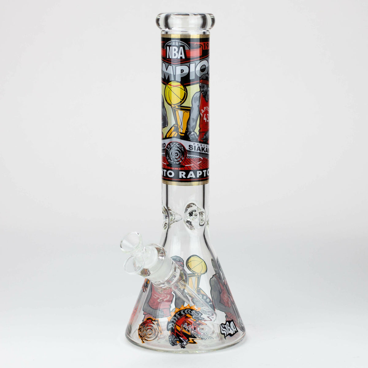 JJ Distribution Glass Bong 14" TO Champions 7mm glass water bong 14" TO Champions 7mm glass water bong