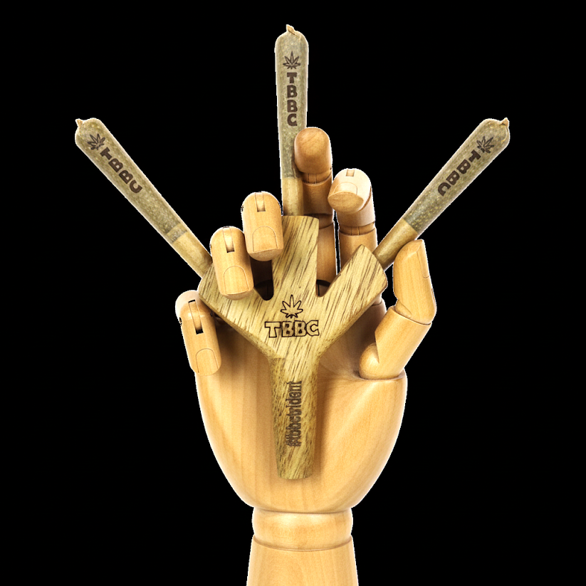 THEBOOMBOXCLUB 3-in-1 Wooden Joint Holder