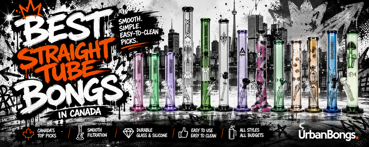Best Straight Tube Bongs in Canada: Smooth, Simple & Easy-to-Clean Picks