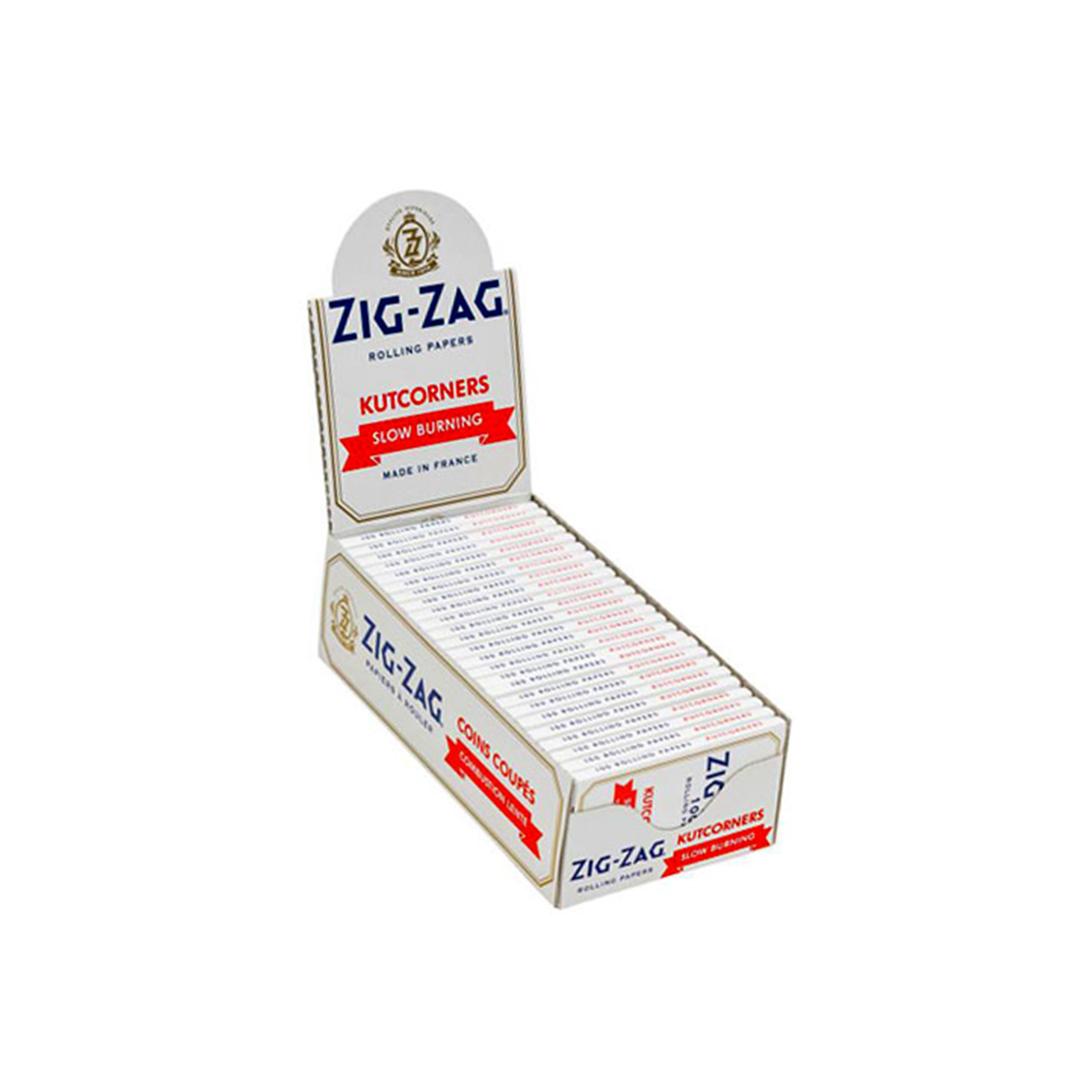Zig Zag Slow burning White Papers Kutcorners - 25 packs