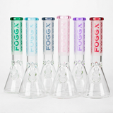 FOGGX | 14" Sandblasted Beaker Glass Water Pipe – 7mm Thick [FT292]