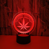 LED 3D Illusion Table Lamp with Remote