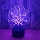 LED 3D Illusion Table Lamp with Remote