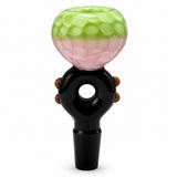 14 mm Honeycomb Bowl Piece with Black Handle
