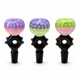 14 mm Honeycomb Bowl Piece with Black Handle