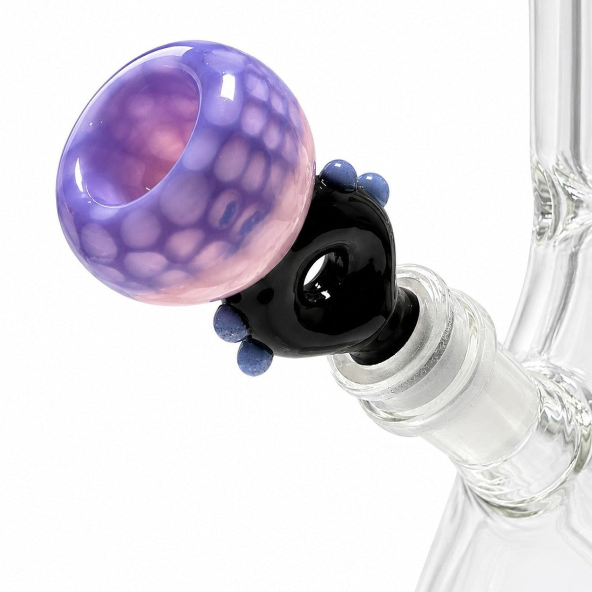 14 mm Honeycomb Bowl Piece with Black Handle