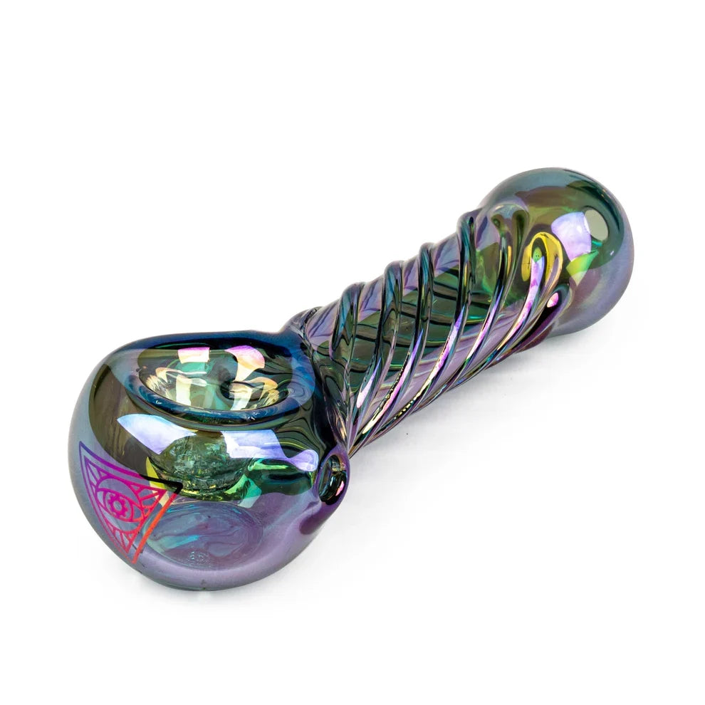 Red Eye Tek 4" Metallic Terminator Twister Hand Pipe