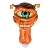 Maple Craft Inc Glass Pipe Green Eyed Creepy Smile Borosilicate Hand Pipe Green Eyed Fictional Glass Hand Pipe