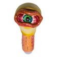 Maple Craft Inc Glass Pipe Orange Angry Eye Borosilicate Hand Pipe Orange Fictional Glass Hand Pipe