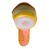 Maple Craft Inc Glass Pipe Orange Angry Eye Borosilicate Hand Pipe Orange Fictional Glass Hand Pipe