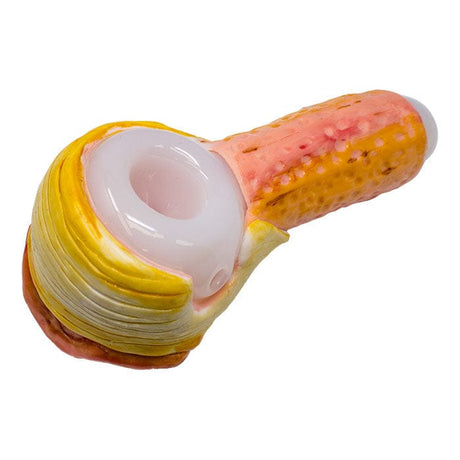 Maple Craft Inc Glass Pipe Orange Angry Eye Borosilicate Hand Pipe Orange Fictional Glass Hand Pipe