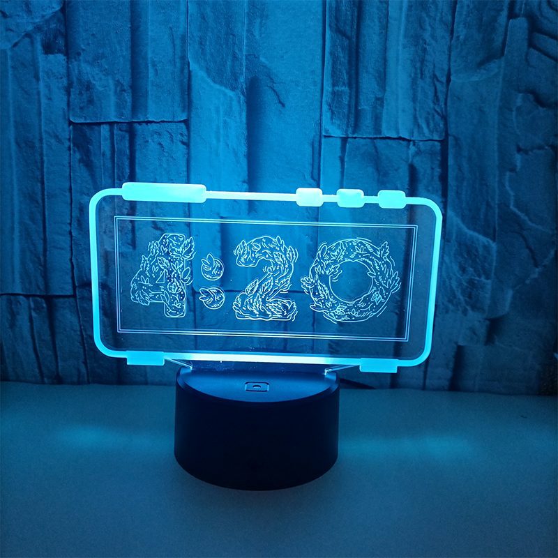 LED 3D Illusion Table Lamp with Remote