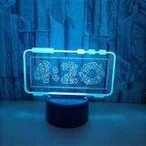 LED 3D Illusion Table Lamp with Remote