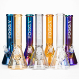 FOGGX 14" Thick Glass Beaker Bong with Logo