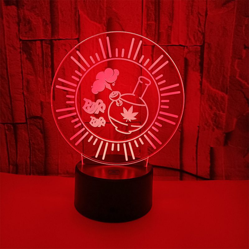LED 3D Illusion Table Lamp with Remote