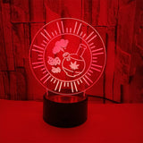 LED 3D Illusion Table Lamp with Remote